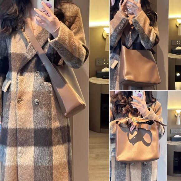 PU Leather Shoulder Bag for Women Large Capacity Multi-Way Casual Tote - Picture 9 of 9